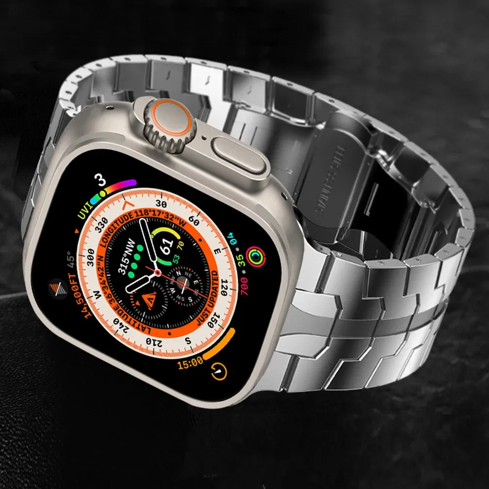 Adatto Per Apple Apple Watch 8 Cinturino In Acciaio Inossidabile Ultra Iwatch Iron Man Smart Watch Band Cinturino Apple Watch