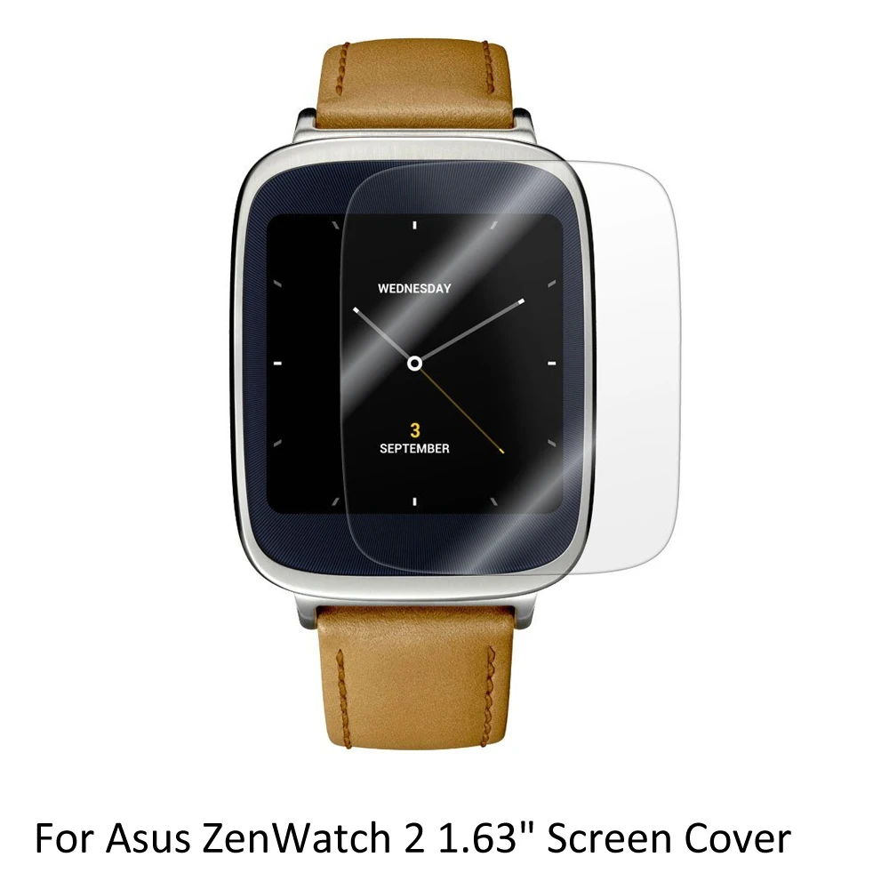 3 * Lcd Screen Protector Cover Per Asus Zenwatch 2 1.63 "Smartwatch Antigraffio Ultra Hd Premium Shield Film Accessori