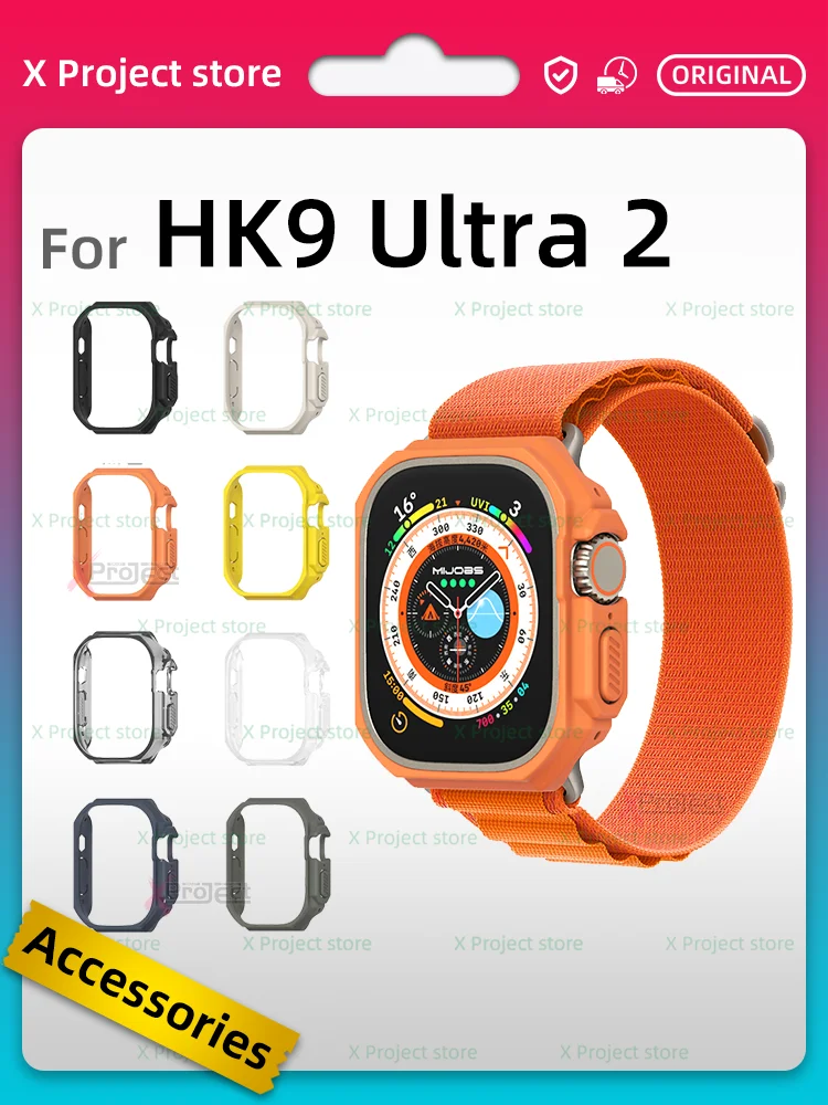 Per Hk9 Ultra 2 Smart Watch Custodia Protettiva Pc Trasparente Hk9 Ultra Smartwatch Impermeabile Prevenzione Delle Cadute Crash Hard Cover