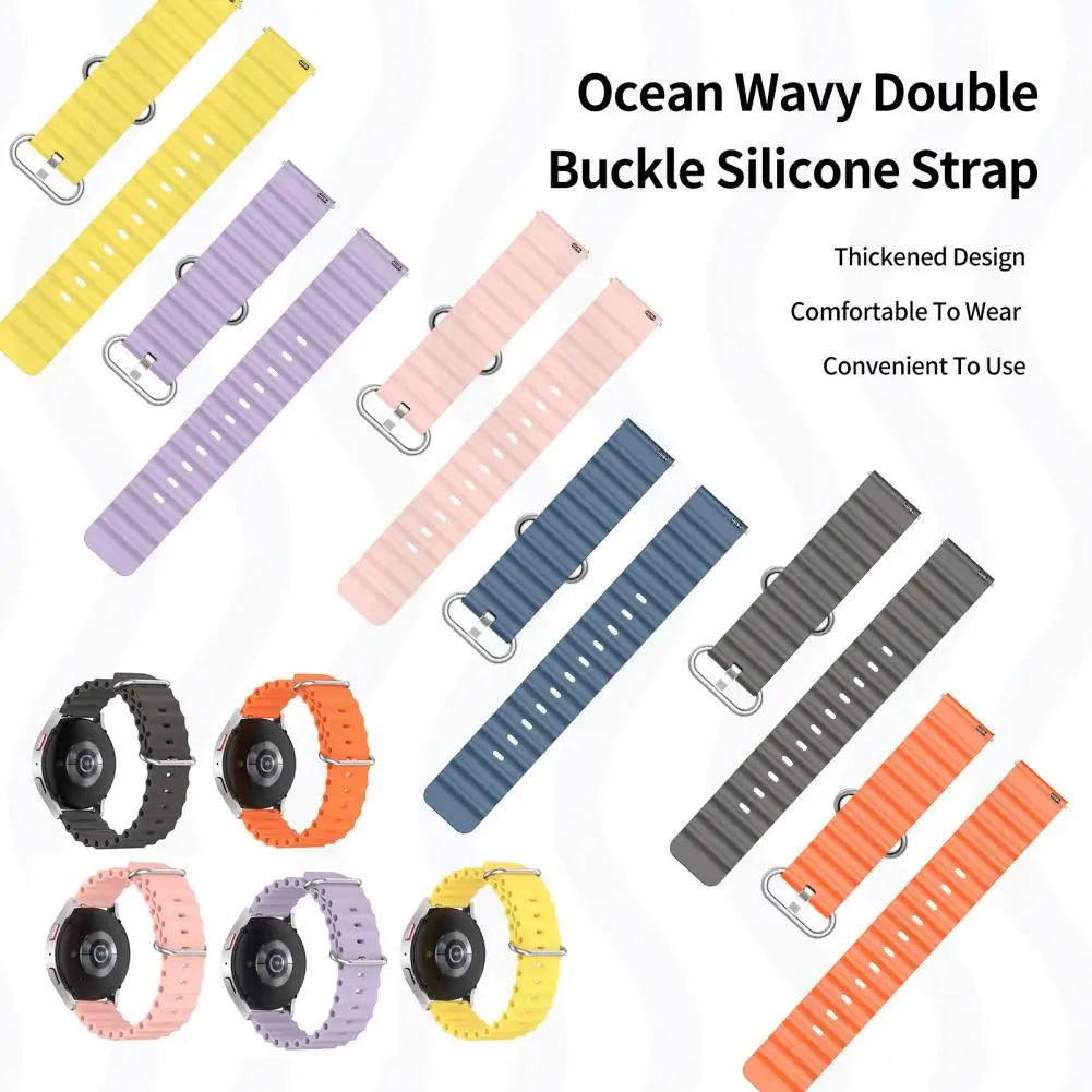 Cinturino Oceanico Da 20Mm/22Mm Per Cinturino Apple Watch Series 8 Ultra Smart Watch Iwatch Serie 7 6 Se 5 Accessori