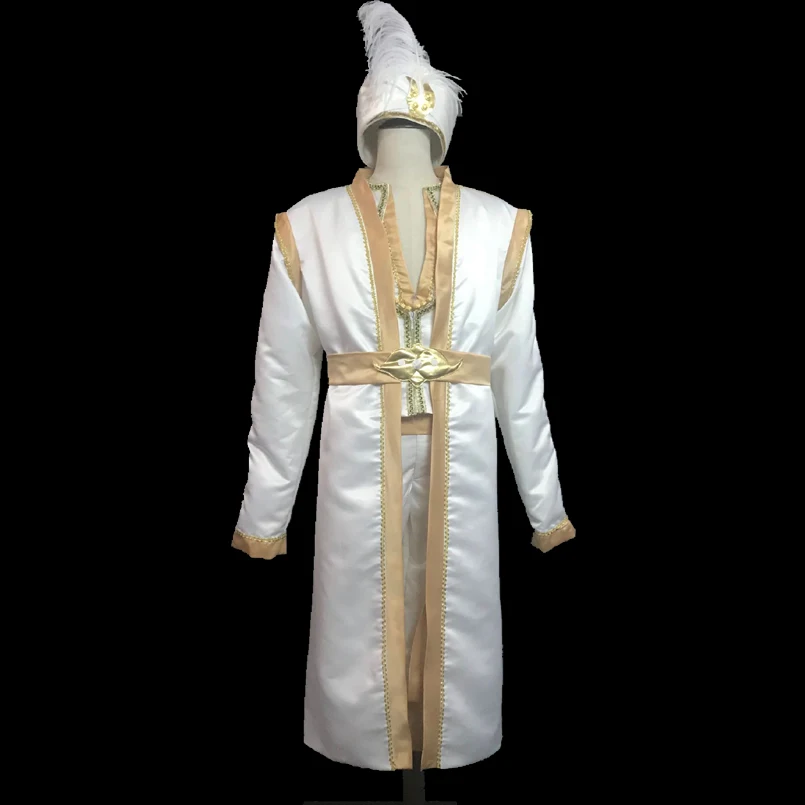 Film Magical Lamp Costume Cosplay Leading Man Prince Abbigliamento Con Cappello Fancy Halloween Party Costume