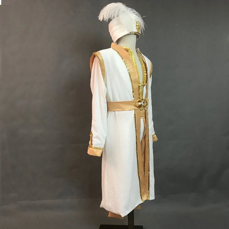 Film Magical Lamp Costume Cosplay Prince Outfit Con Cappello Fancy Carnival Clothing