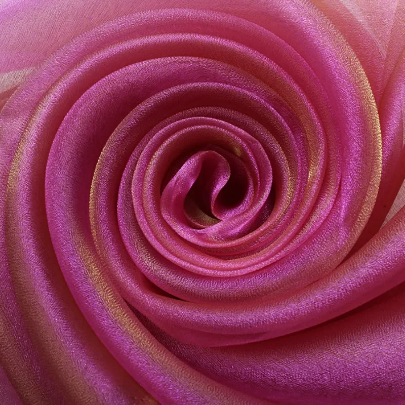 Garza Organza Colore Magico Panno Fantasia Filato Abito Decorativo Abito Da Sposa Artigianato Maglia Trasparente Accessorio Fai Da Te