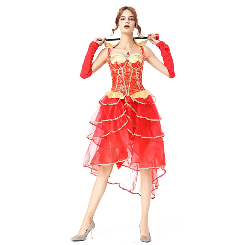 Costume Cosplay Di Halloween Deluxe Medievale Europeo Vintage Regina Regina Costume Travestimento Strega Magica Principessa Fancy Dress