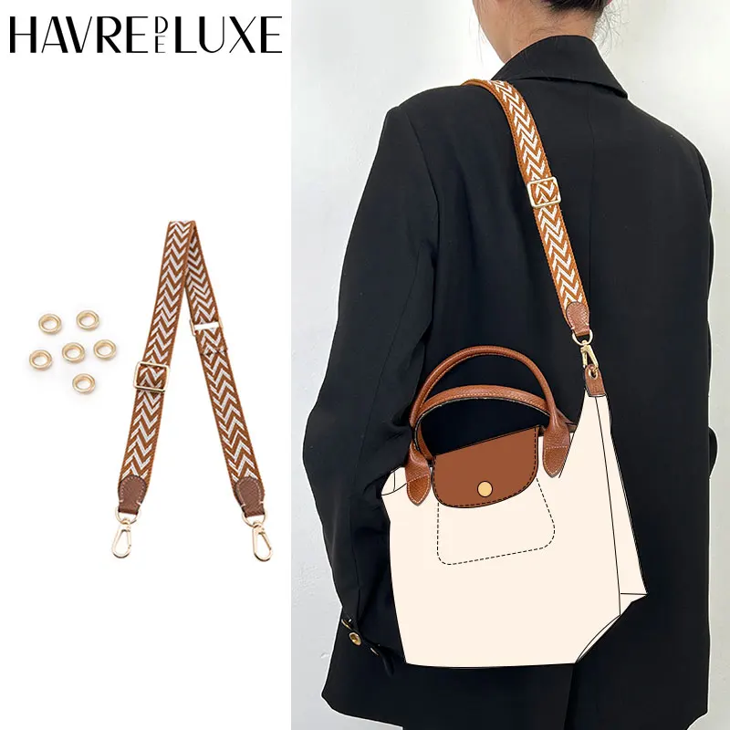 Havredeluxe Tracolla Per Borsa Longchamp Hobo Tracolla In Tela A Tracolla Modificata Tracolla Regolabile