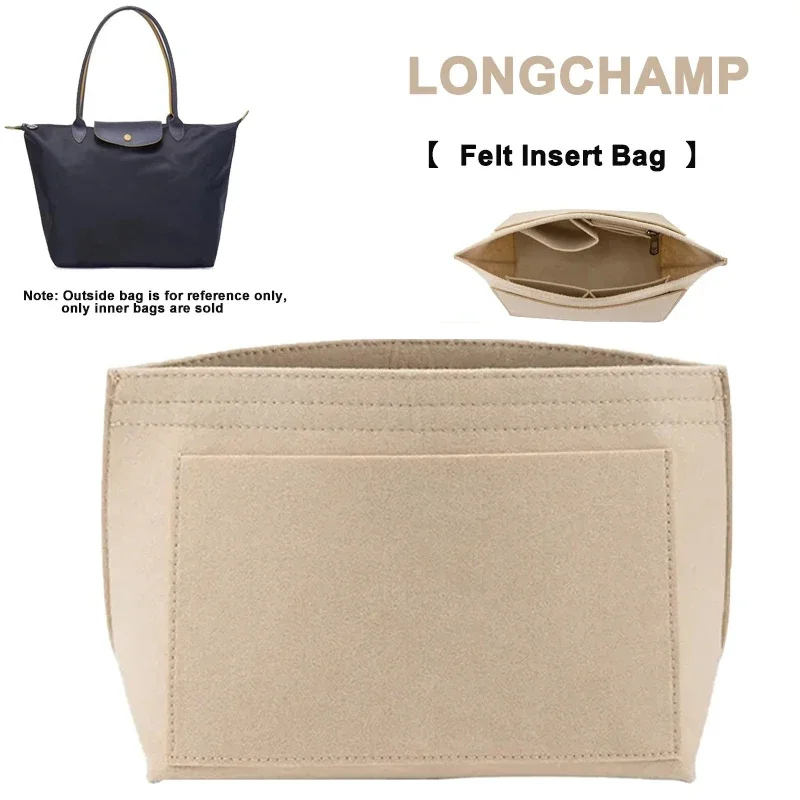Organizer Per Borse In Feltro Per Longchamp S/M/L Tote Bag Borsa Organizer Inserto Borsa Portaoggetti Fodera Cosmetica Supporto Per Borsa Shaper