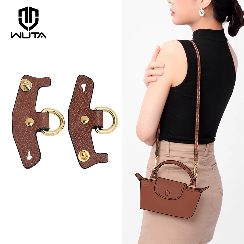 Wuta Bag Transformation Accessori Per For Longchamp Mini Bag Straps Conversione A Tracolla In Vera Pelle Senza Perforazione