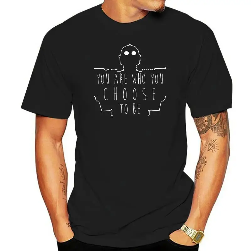 Iron Giant You Are Who Scegli Di Essere T-Shirt Tees Men Unisex The Iron Giant Ready Player One Movie Robot Cool Casual Novità