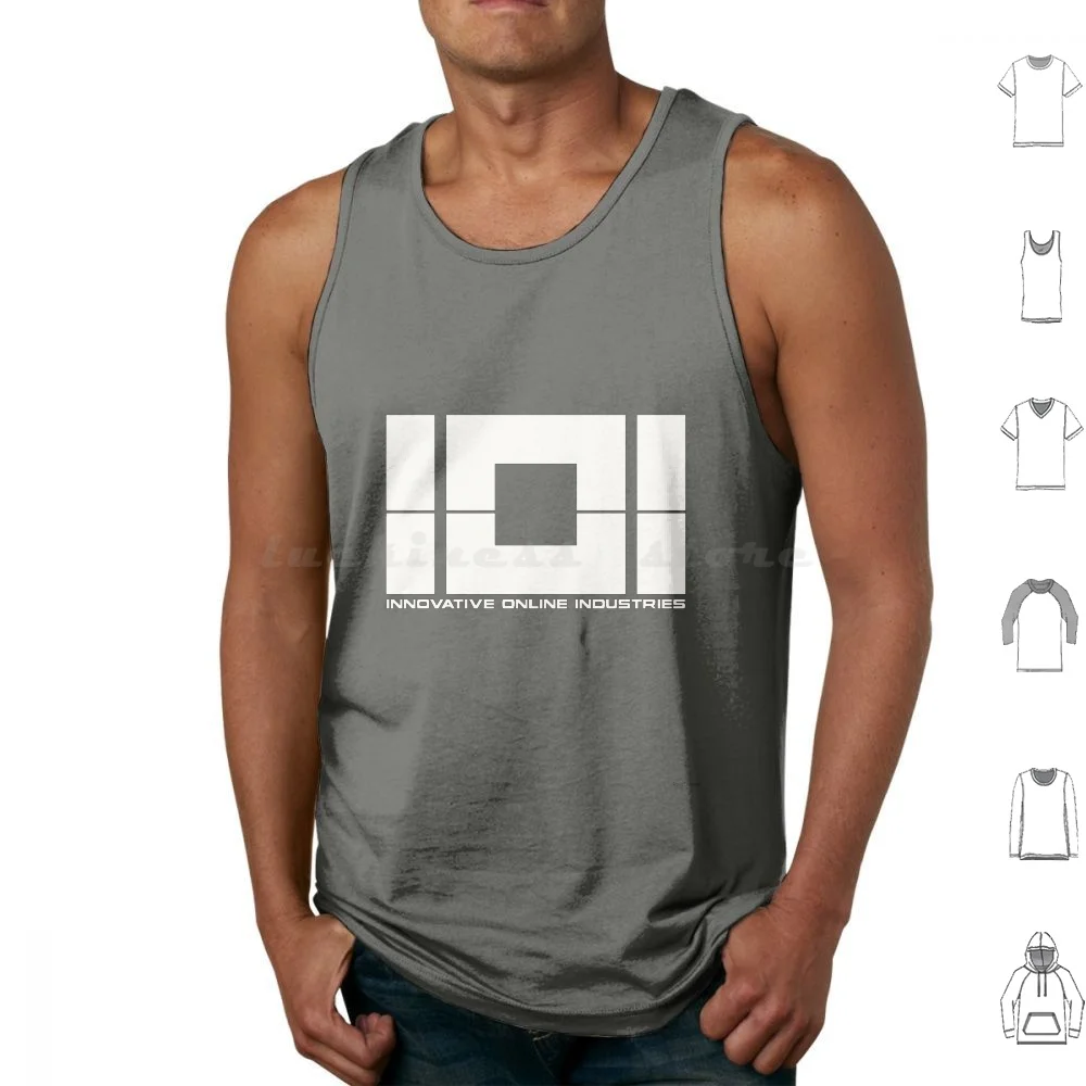 Ready Player One-Innovative Online Industries Tank Tops Print Cotton Ioi Ready Player One Rpo Parzival Wade Watts Art3Mis