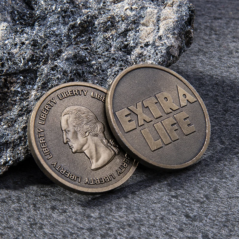 Ready Player One Extra Life Coin Quarter Cosplay Prop Moneta Commemorativa