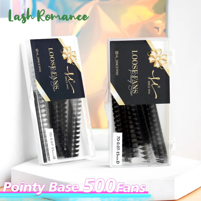 Sharp Narrow Stem Premade Fans Lash Tiny Base Premade Volume Fans Slim Thin Pointy Base Russian Volume Fans Ciglia Ciglia Visone