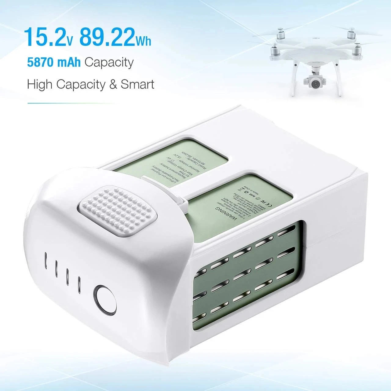 Fuir Dji Phantom 4 Serie Intelligente Flug Batterie (5350 Mah, Hohe Kapazitasse) Phantom 4 Pro Batterie Max 30 Minuten Flugzeit