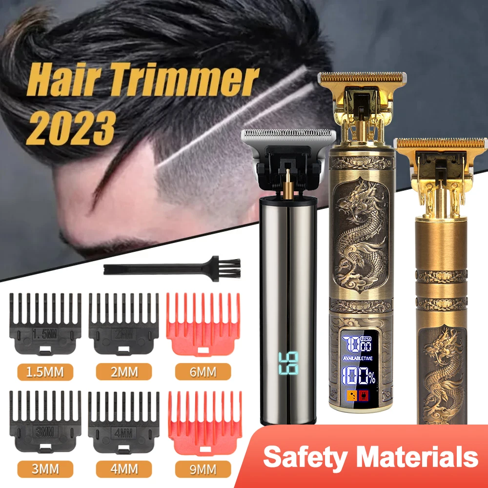 Fivepere Professional Haircut Machine 0Mm,T9 Vintage Beard Trimmer Rasatura, Tagliacapelli Trimmer Per Uomo/Barbiere