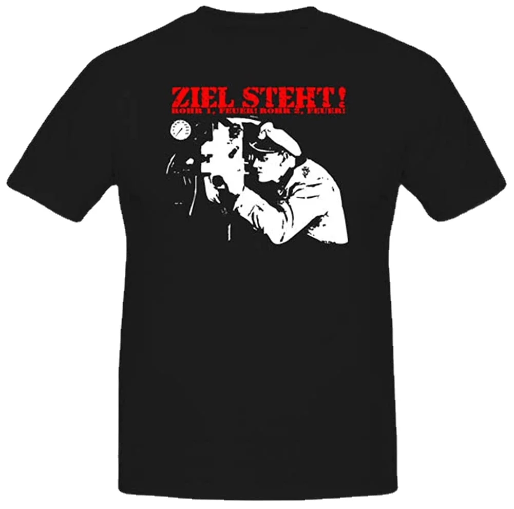 Target Is Germany Submarine U Boat Military Marine Captain Kaleu Sailor Marine Wwii T-Shirt Da Uomo
