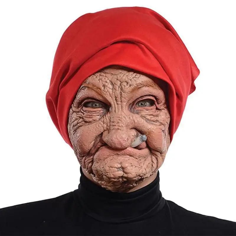 Maschere In Lattice Di Halloween Cosplay Horror Devil Red Face Devil Mask Toothless Devil Latex Long Hair Mask Costume Di Halloween 2023 Nuovo