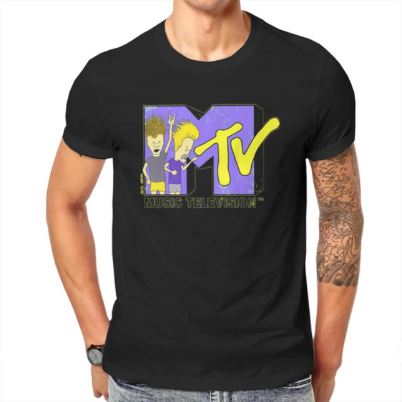 Mtv Sale Beavis E Butthead Comedy Cartoon Printed T-Shirt Top Vintage Humor Donna Uomo Summer Fashion Camisetas Ropa Hombre