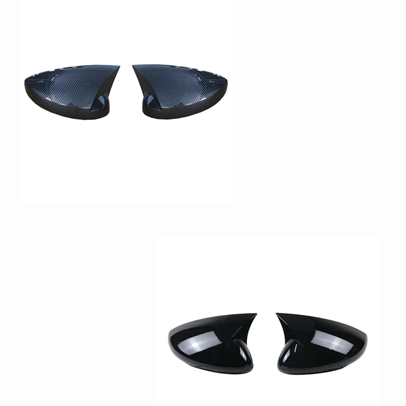 Car Ox Horn Side Mirror Cover Caps Door Mirror Shell Specchietto Retrovisore Guard Per Ford Mustang Mach-E 2021 2022