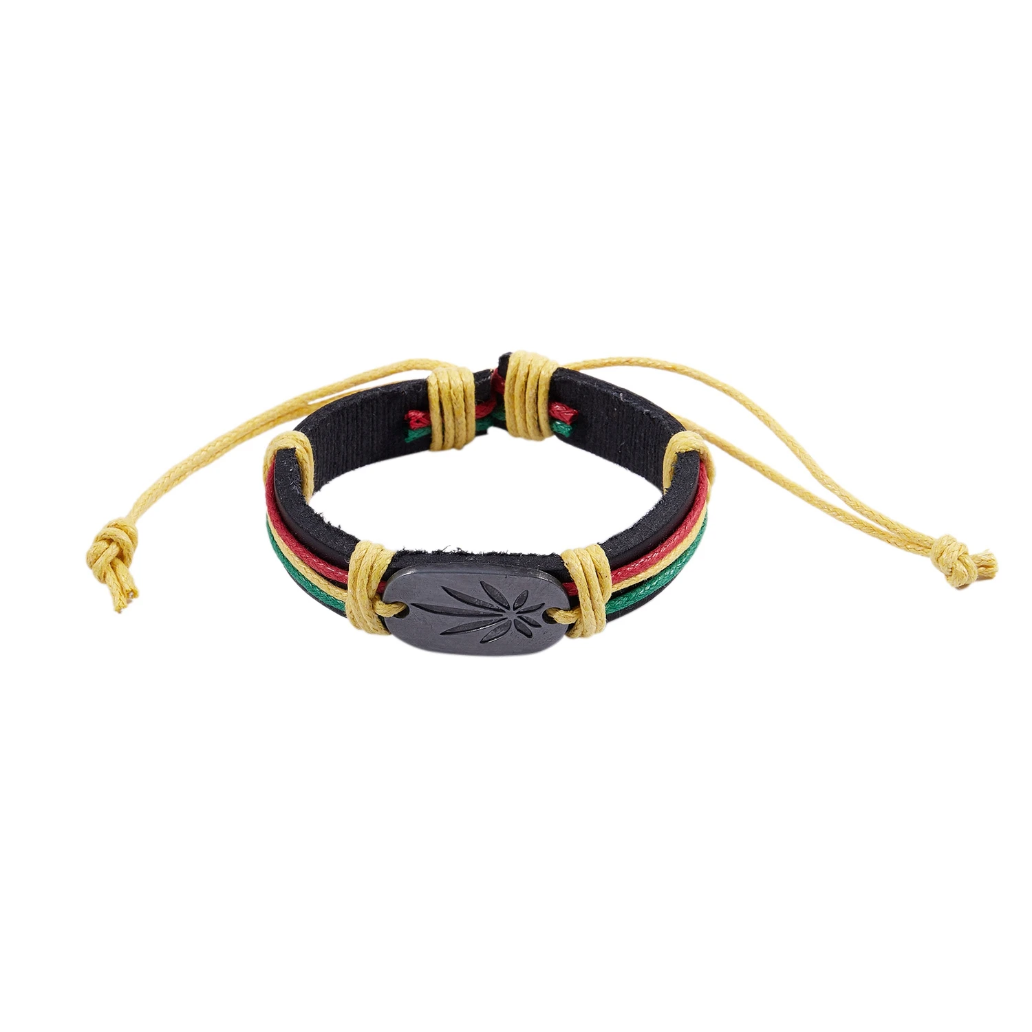 Bracciale In Pelle Rasta Jamaica Reggae