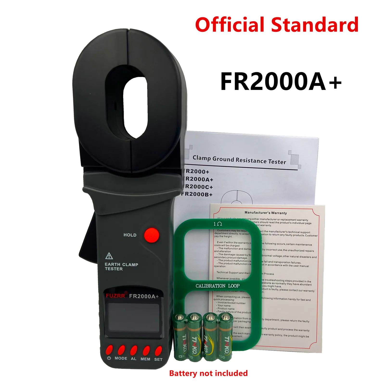 Fr2000A + 0.01-200Ω Standard Ground Earth Resistance Tester Loop Rilevatore Senza Contatto Fabbrica Di Stazioni Di Servizio Per La Manutenzione Dell'A