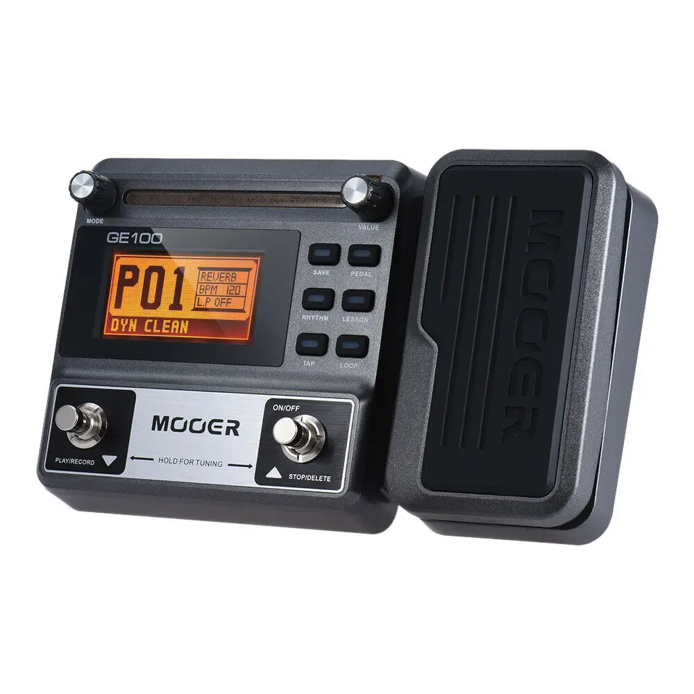Mooer Ge100 Multi Effects Pedal Music Instruments Loop Station Processor Multi Effect Pedal 8 Effect Modules 180S Registrazione In Loop