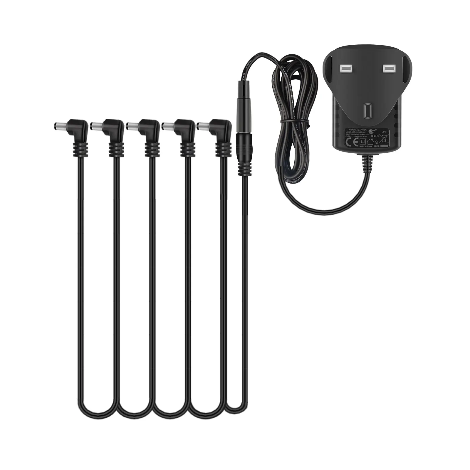Lekato Wireless Guitar Effect Pedal Adattatore Di Alimentazione Looper Guitarra Loop Station Alimentatore Daisy Chain Cable Adapter 6 Vie 9V