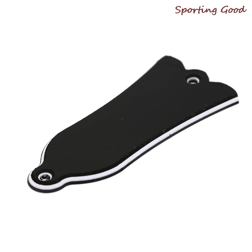 Piastra Di Copertura Per Traliccio A Forma Di Campana Nera In Pvc A 2 Fori Piastra Di Scorrimento Per Chitarra Gibson Lp Sg Flying V Es