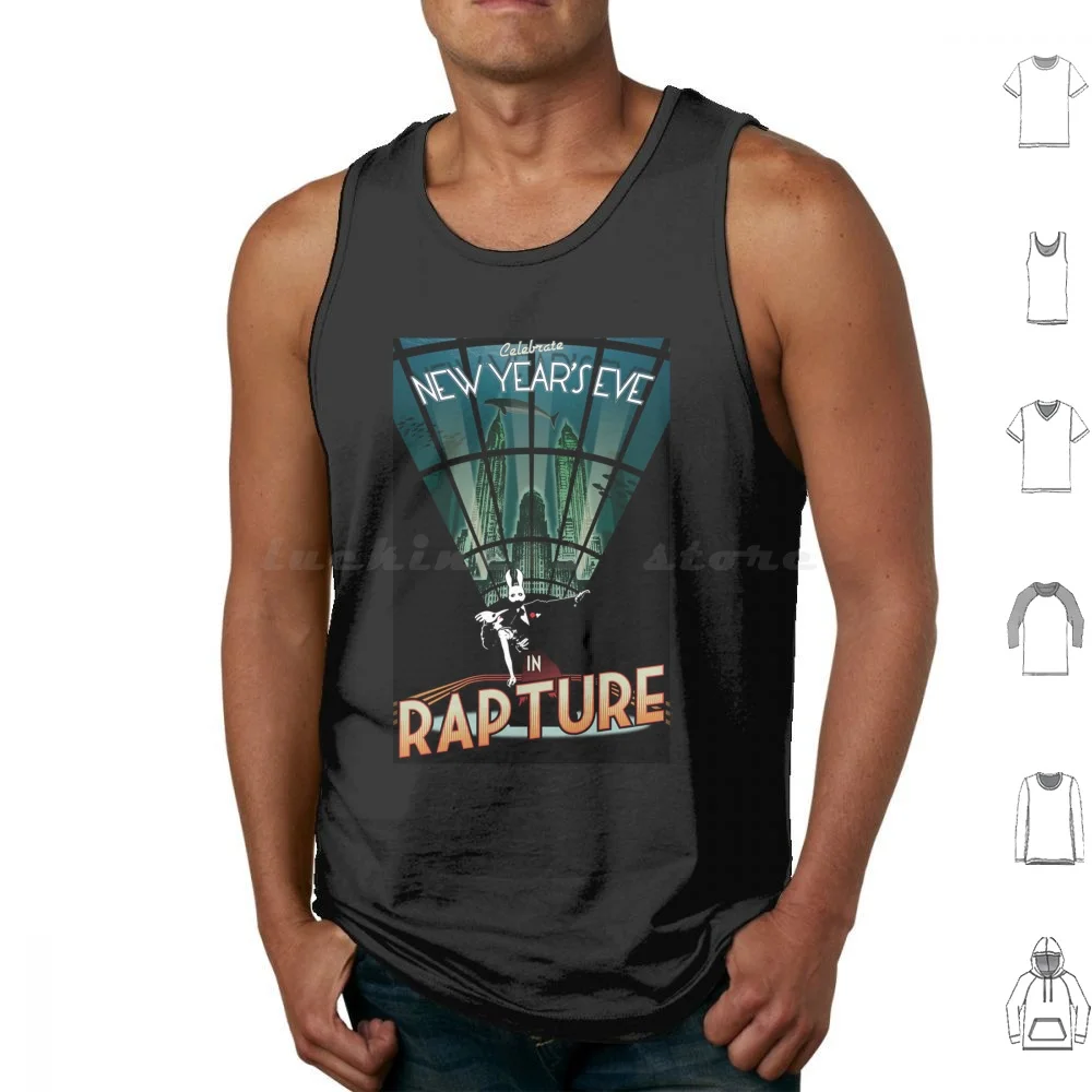 Bioshock Rapture Poster Canotte Gilet Senza Maniche Bioshock Rapture Daddy Elizabeth Infinite Booker Bioshock Infinite Gaming