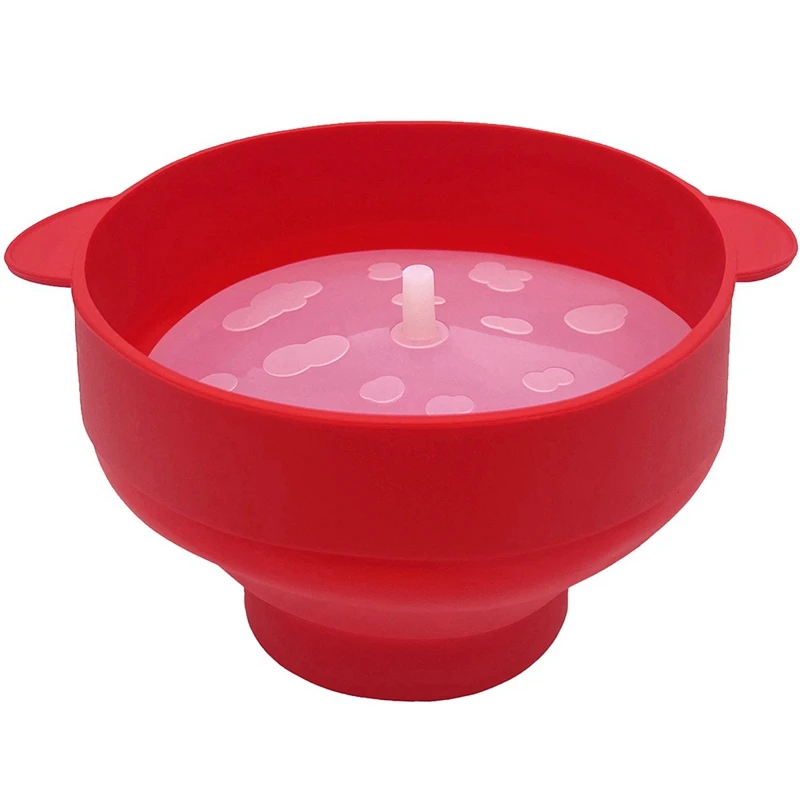 1 Pezzo Popcorn Popper Silicone Popcorn Maker Ciotole Pieghevoli Per Popcorn Contenitore Per Popcorn Con Coperchi