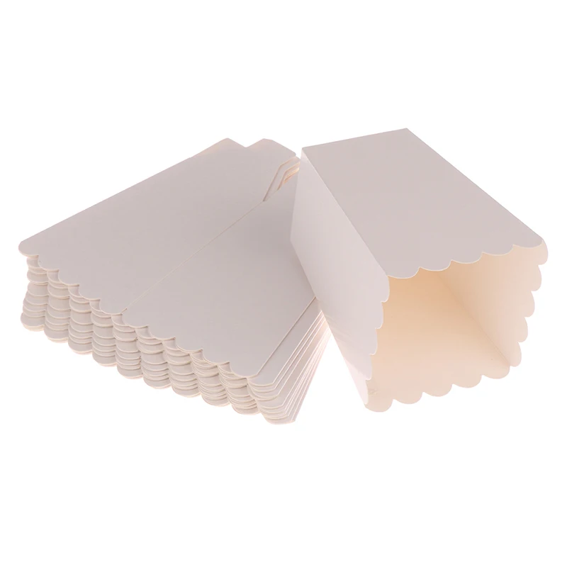 12Pcs Scatole Di Popcorn Bianche Pure Contenitore Bomboniere Bomboniere Ospiti Regali Scatola Compleanno Film Bomboniere Borse Per Regali