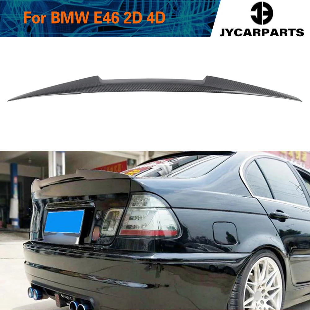 Spoiler Posteriore Per Bmw Serie 3 E46 Base Berlina 4 Porte Coupé 2 Porte M Pack M3 1998 - 2005 Ala Posteriore In Fibra Di Carbonio