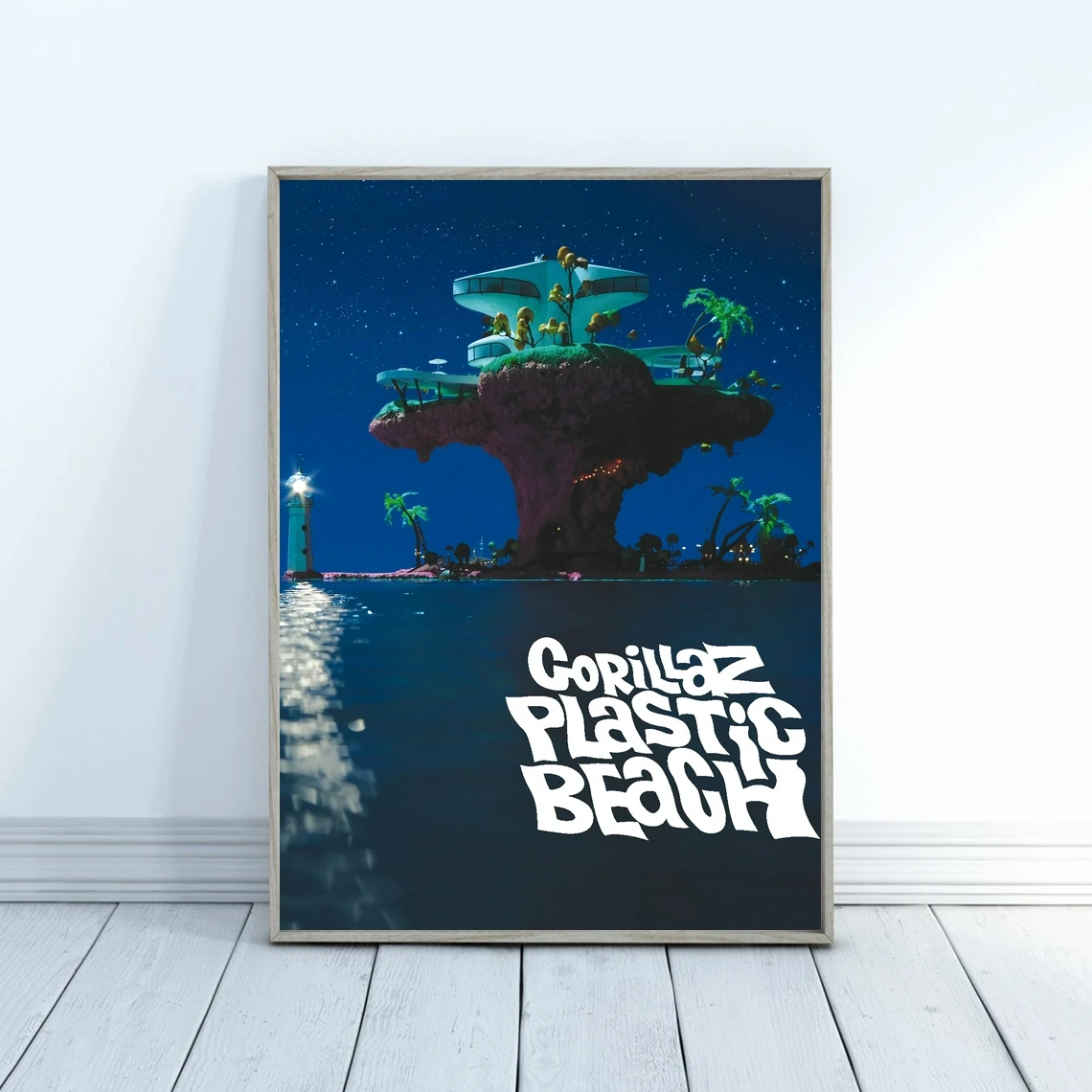 Gorillaz - Plastic Beach Music Album Cover Poster Singer Music Star Canvas Photo Art Poster Print