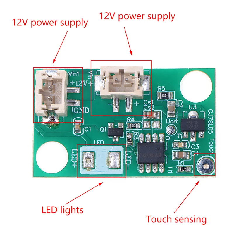 Modulo Di Controllo Dell'Interruttore A Induzione Tattile Pcba River Table Starry Sky Table Glow Tea Table Sensing Module Accessori A Led
