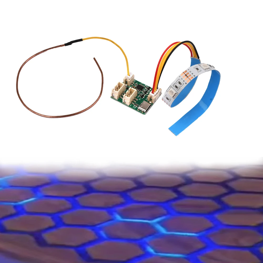 Rgb Colorful River Light Module Touch Induction Switch Separatore D'Aria River Table Light Strip Cell Coil Stesso Stile Kit Bobina Fai Da Te