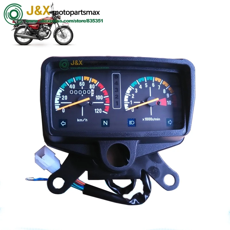 125 Moto Strumento Assemblaggio Misuratore Meccanico Pearl River Happiness Zj Contachilometri Cg125 Codice Tavolo Colore Bacino