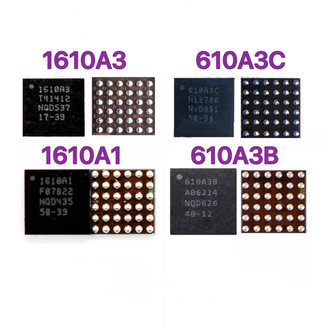 10 Pz 1610 A1 1610 A2 1610 A3 610 A3B 1612 A1 1614 A1 1616 A0 U2 Ricarica Usb Ic Integrato Per Iphone 5S 6 6S 7 8 X Xs 11 12 13 14 Pro