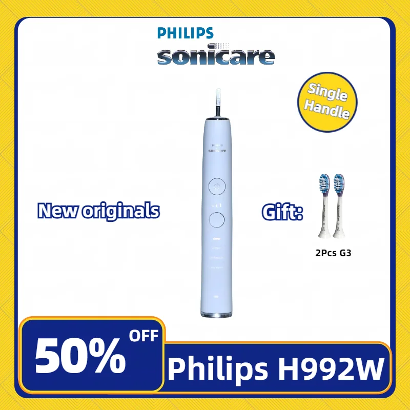 Spazzolino Elettrico Philips Sonicare Con 2 Testine Philips G3 Manico Nuovo E Originale Hx992W 4 Modelli