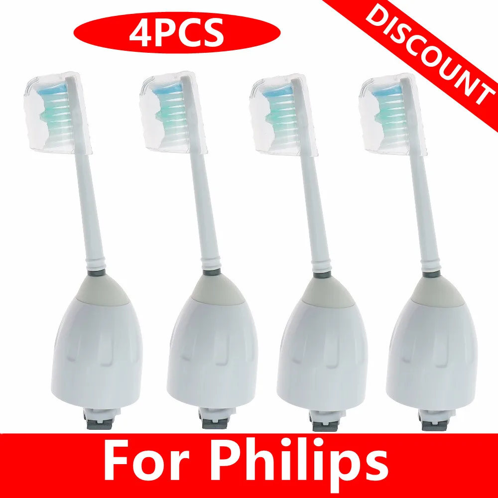 Testine 4 Pezzi Per Spazzolino Philips Sonicare Serie E Essence Elite Advance Hx9500 Hx9552 Hx5910 Hx5300 7900 Hx9800 Hx9842