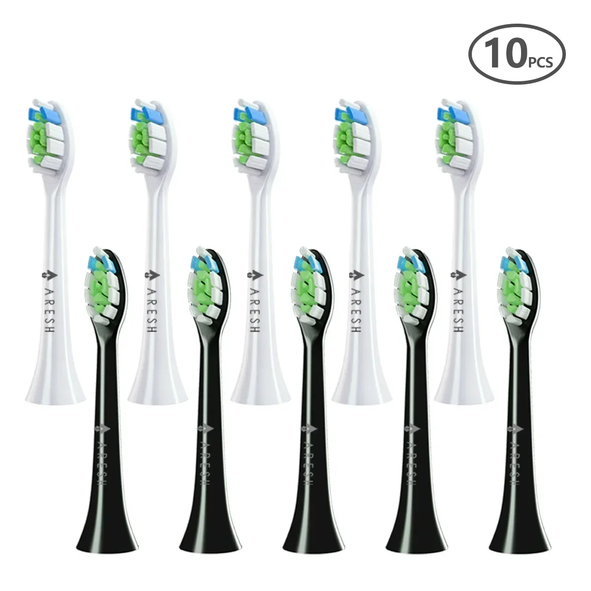 10 Pz/Set Testina Sostituibile Per Testine Per Spazzolino Da Denti Serie Philips Hx3,Hx6,Hx9 Clean Action Brush Heads Clean Sonicare Flexcare