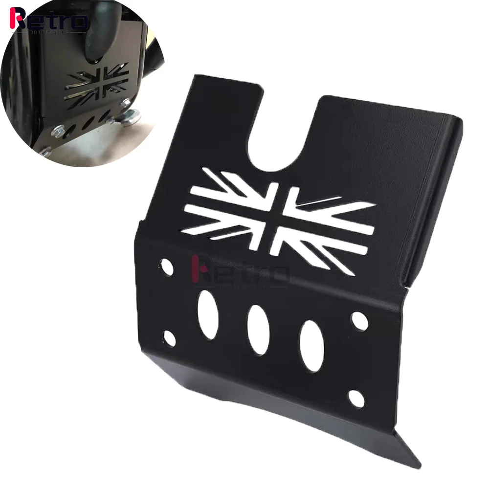 Per Triumph Bonneville Bobber Black Engin Eprotection Cover Chassis Under Guard Skid Plate Copertura Di Protezione Del Motore Del Motociclo