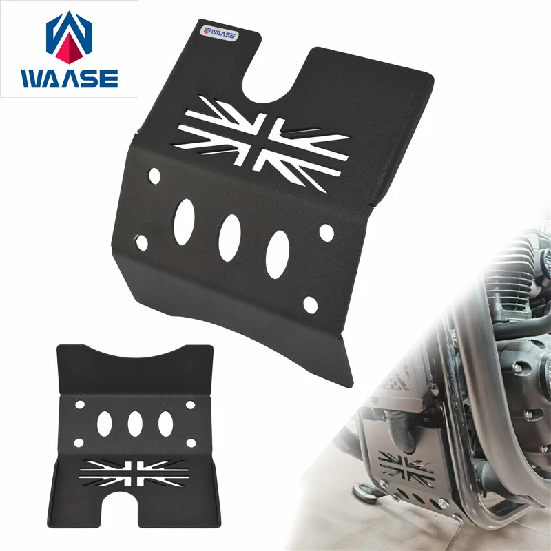 Waase Per Triumph Bonneville 1200 Bobber T120 2016-2022 Belly Pan Engine Base Inferiore Chassis Guard Skid Plate Protector
