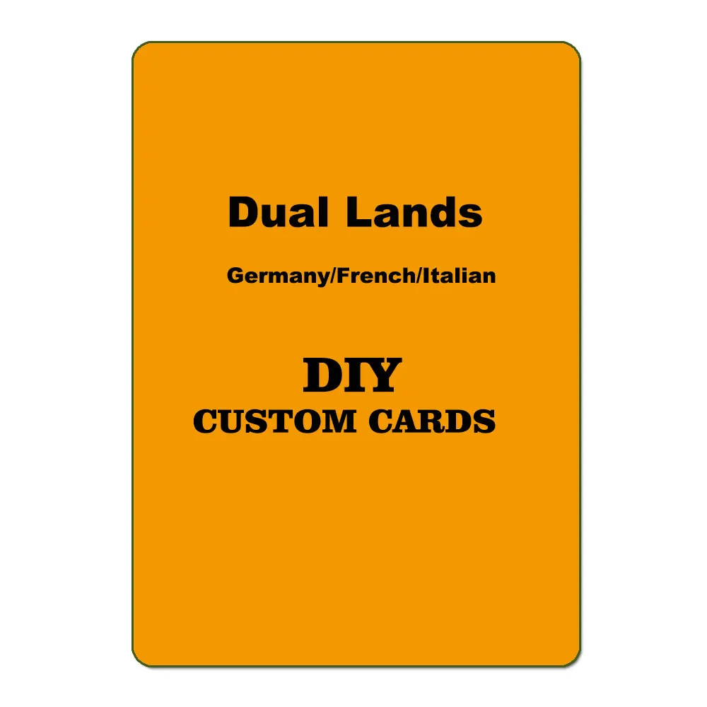 Bl Germany French Italian Fbb/Fwb English Beta/Unlimited Double Double Lands Black Core Paper Top Vintage Masters Proxy Cards
