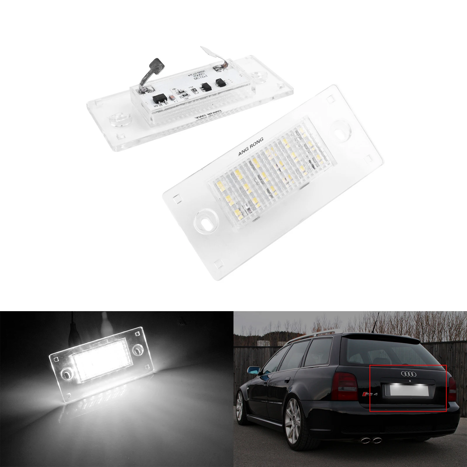 Per Audi A3 S3 8L A4 S4 Avant B5 99-03 Led Luce Targa Lampada Bianca