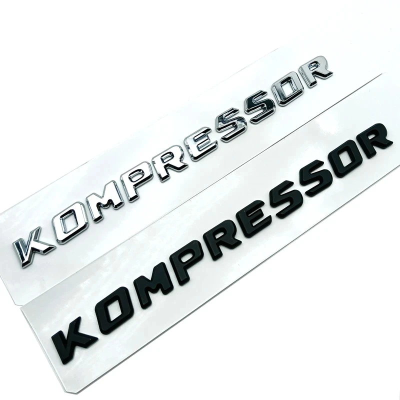 3D Abs Kompressor Logo Car Emblem Badge Per Mercedes Amg W205 W204 W213 W212 W222 S65 G65 Slk Kompressor Sticker Accessori