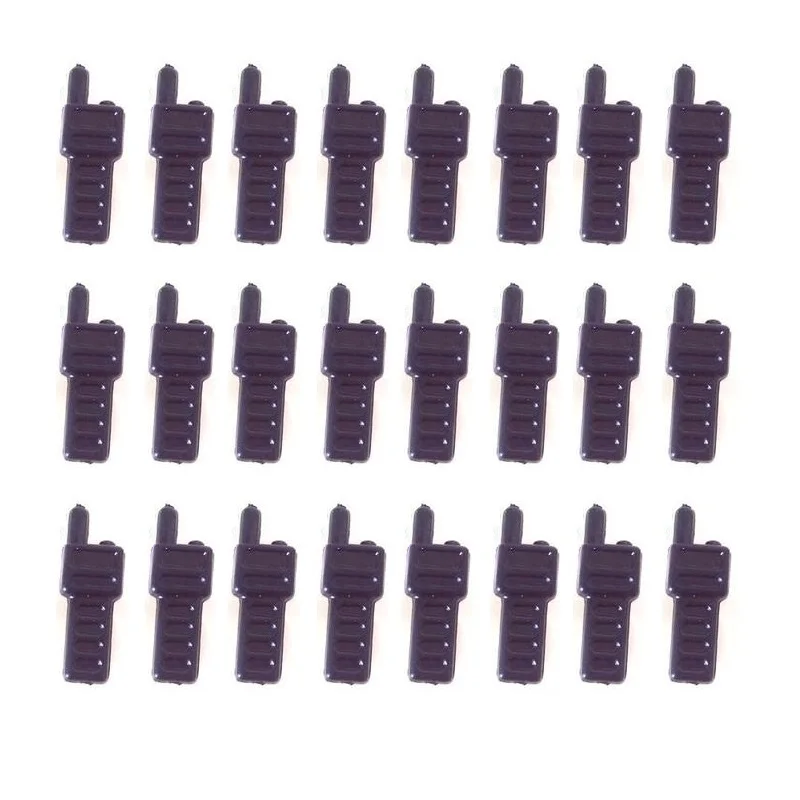24Pcs Walkie Talkie City Swat Gun Police Military Tactical Armi Parti Accessori Figure Original Building Block Mini Toys