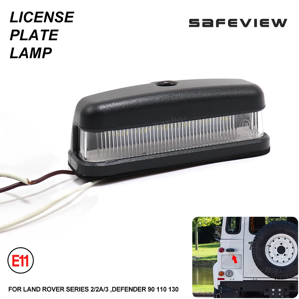 Luci Targa A Led Canbus Bianco Per Land Rover Serie 2 2A E 3 Defender 90/110/130