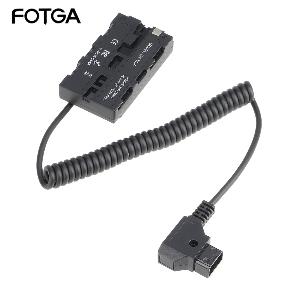 Batteria Fittizia Fotga Da D-Tap A Np-F550 Per Sony Pxw-Z150 Hxr-Mc2500 Mc1500C Nx5R Adattatore Di Alimentazione Per Cavo Di Alimentazione Per Monitor