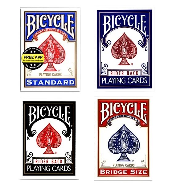 Bicycle Rider Back Indice Standard Carte Da Gioco Mazzo Rosso/Blu Dimensione Poker 808 Nuovo Sigillato Uspcc Usa Carte Magiche Trucchi Magici Puntelli