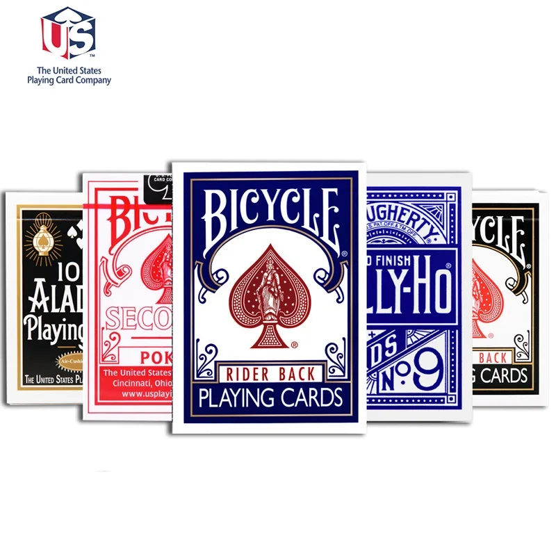 Bicycle Rider Back Indice Standard Carte Da Gioco Mazzo Rosso/Blu Secondi Poker Nuovo Sigillato Uspcc Usa Carte Magiche Trucchi Magici Puntelli