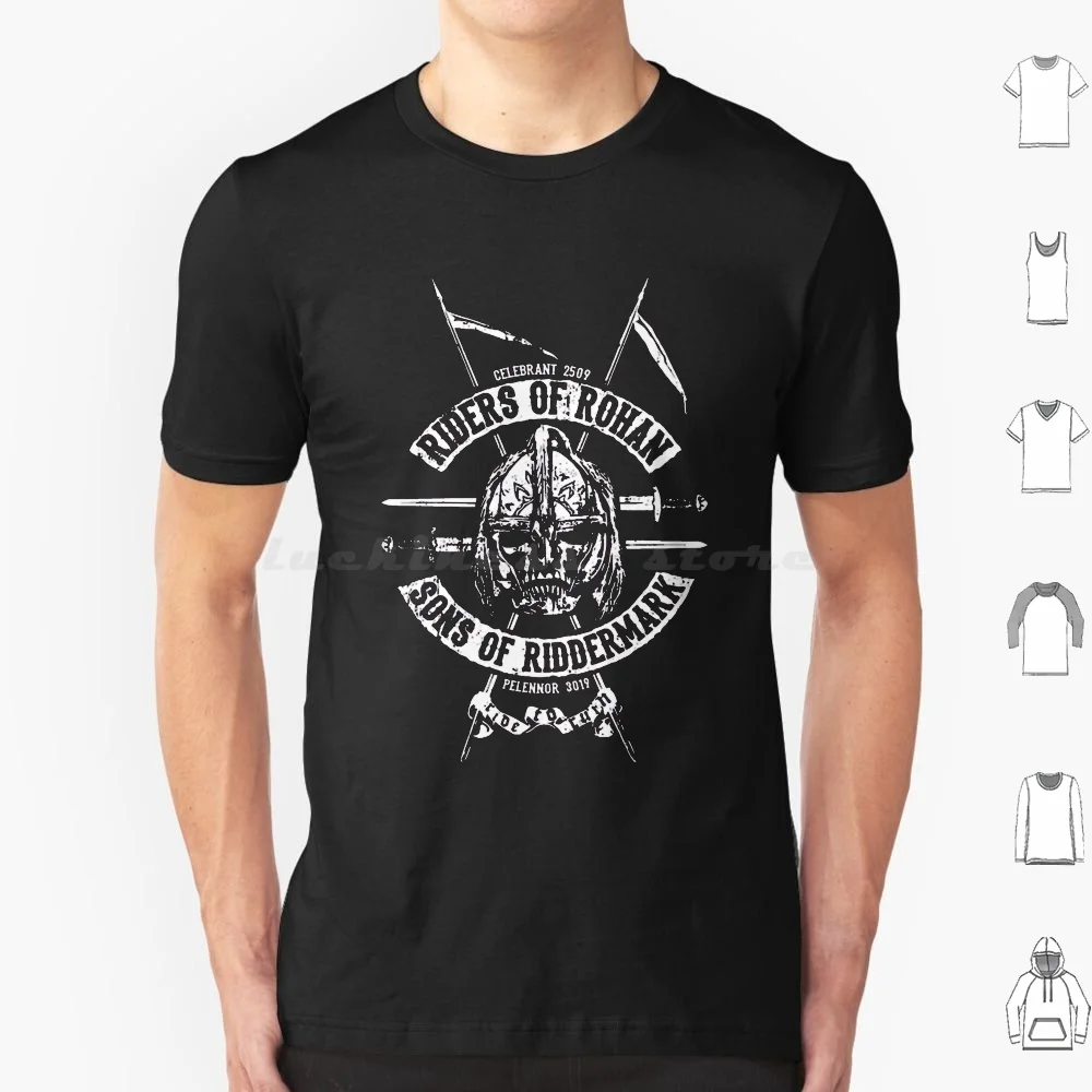 Maglietta Roirrigm 6Xl Cotton Cool Tee Rohan Fantasy Horse Horses Riders Tolkien
