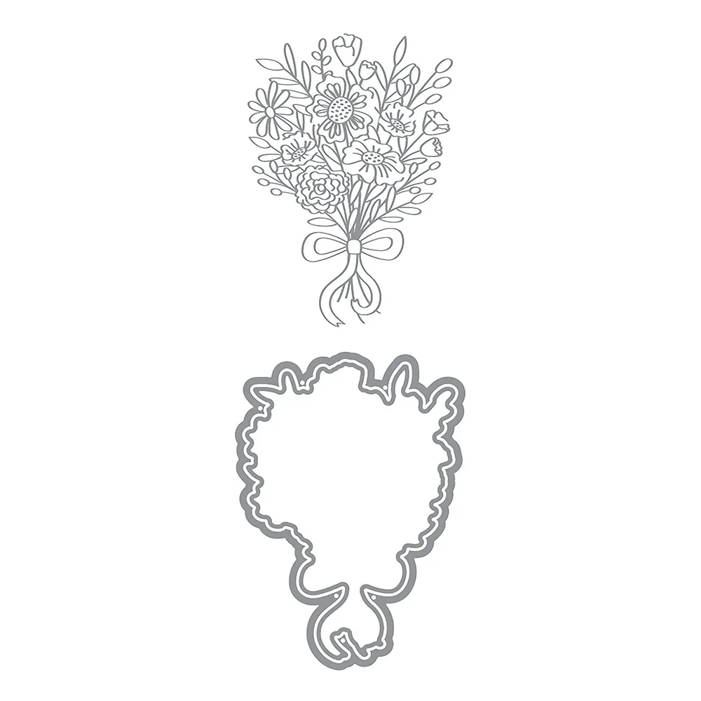 Fleurs Petite-Margherite Impress Metal Cutting Dies Hot Foil Diy Scrapbooking Card Paper Handmade Holidutotti Fruiti Impress